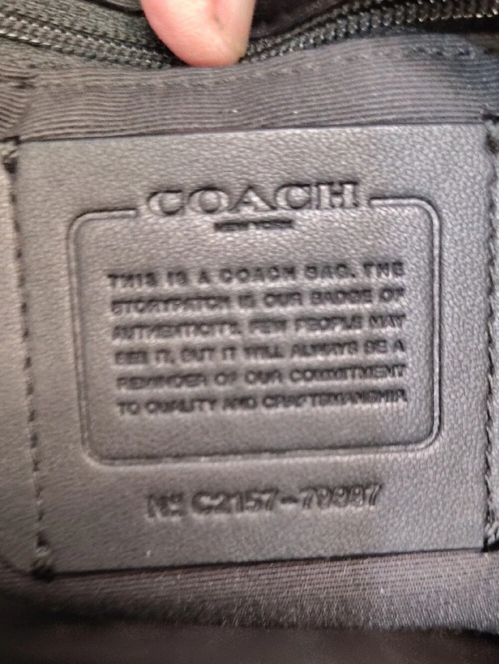 Coach Black Pebbled Leather Tote with Detachable Crossbody Strap